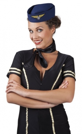 Stewardess Schiffchen Stewardessmütze Hostess Flugbegleiterin