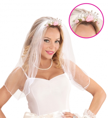 Braut Haarreif Haarband Diadem Hochzeit Junggesellinnenabschied JGA Hen Party