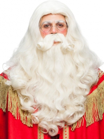 Nikolaus Set Bart und Perücke Weihnachten Weihnachtsmann High Quälity