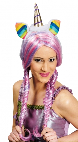 Fabelwesen Märchenfigur Einhorn Einhornperücke trendiges Thema