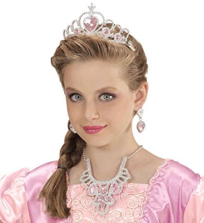 Prinzessin Schmuck Kinderprinzessin Princess Diadem Krönchen 4 teilig