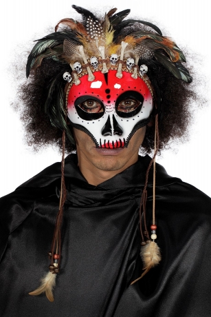 Maske Voodoo Kannibale Krieger Indianer Medizinmann
