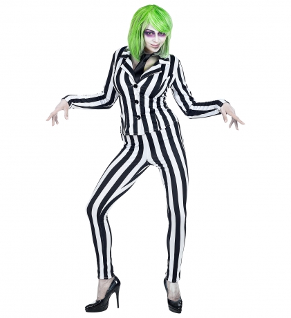 Beetlejuice Ghost Geist Horrorclown Halloweenkostüm Lottergeist