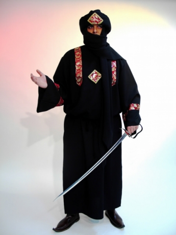 Araber Sultan Orient schwarz Karneval Fasching Kostüm