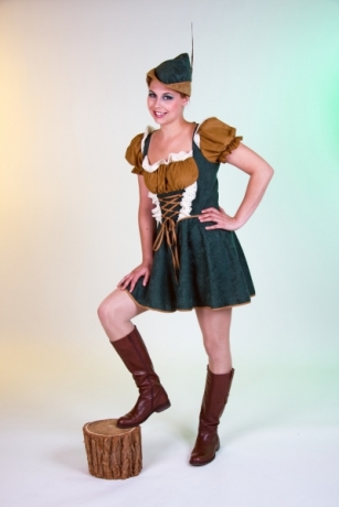 Damenkostüm Robina Hood Karneval Fasching Mottoparty