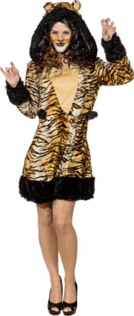 Raubkatze Tigerkleid Dschungel Raubkatzenkostüm Tigerlilly