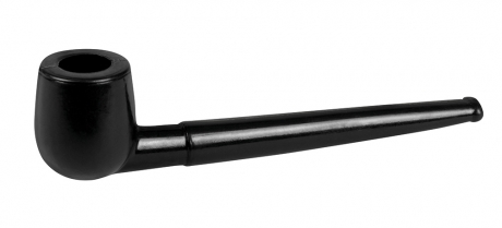 Pfeife Pfeifenattrappe schwarz Opa Großvater Kapitän Detektiv