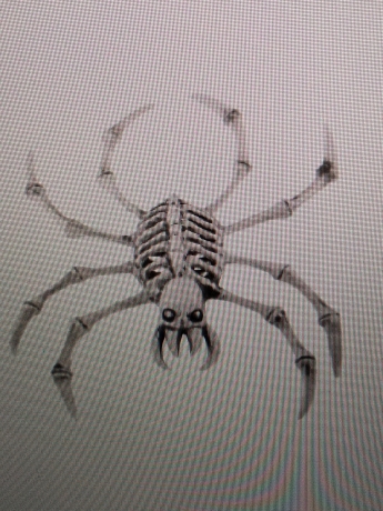 Halloweendekoration Tierskelett Spinnenskelett Arachnophobie