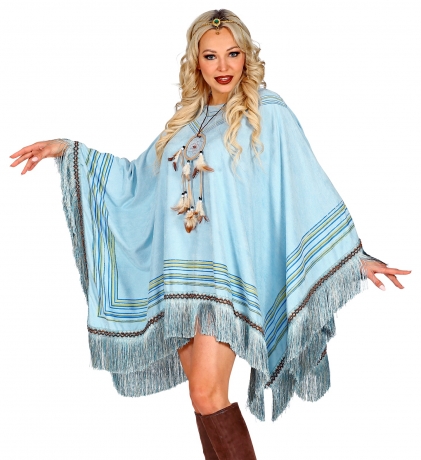 Umhang Cape Poncho Indianerponcho Mexikaner Indianerin