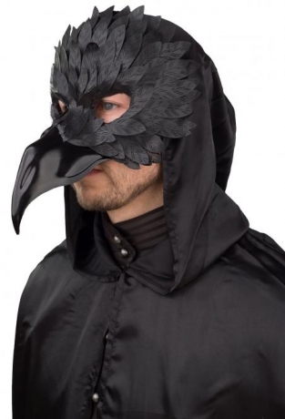 Rabenmaske Vogel Vogelmaske Rabe Krähe Rabenvogel