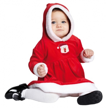 Little Miss Santa Kinderkostüm Babykostüm Nikolauskostüm Fotoshooting