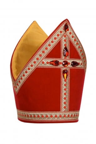 Professionelle Mitra in Top Qualität Sankt Nikolaus Bischof