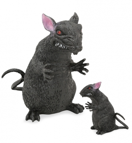 Große Ratte Halloweendekoration Kunststoffratte künstliche Ratte