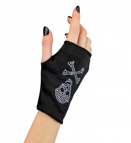 Fingerlose Piratenhandschuhe Punker Punk Rave