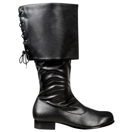 Nikolausstiefel Weihnachtsmannstiefel schwarze Stiefel Pirat Ritter Musketier