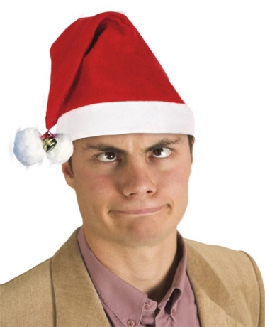 Nikolaus Weihnachtsmann Santa Claus Mütze mit Glocken