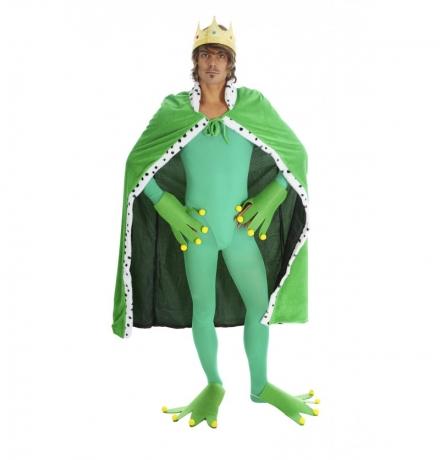 Frosch Froschkönig Set Froschumhang grüner Umhang mit Hände und Füße Prinz