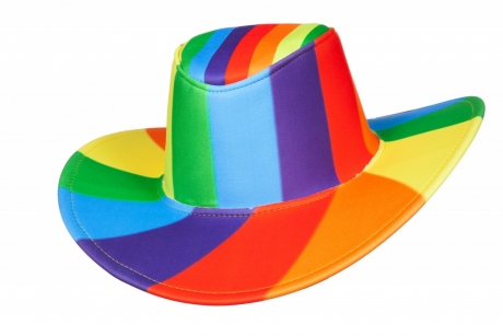 Cowboyhut Stetson Regenbogen Regenbogenfarben bunt Festival Raver