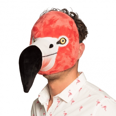 Flamingo Flamingomaske Vogelmaske Paradiesvogel Rosaflamingo