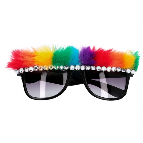 Rainbow Pride Partybrille Regenbogen Rave Festival