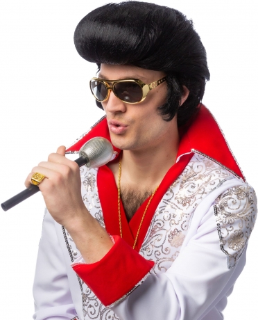 Elvis Elvisperücke große Tolle Sänger 60er 70er Jahre Berühmtheiten