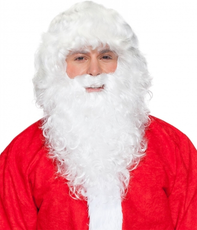 Nikolaus Bart und Perücke Weihnachtsmann Nikolausbart Santa Claus