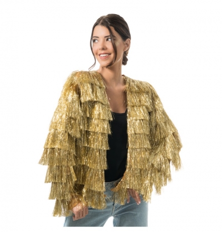 Silberne Jacke goldene Jacke Lamettajacke Flitterjacke