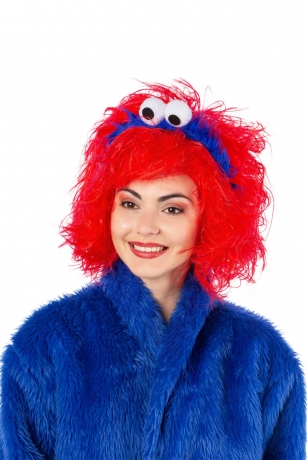 Monster Haarreif Kuscheltier Keksmonster Kulleraugen