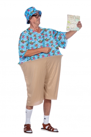 Kostüm Tourist Hawaiihemd Bollo Dödel Junggesellenabschied Nerd
