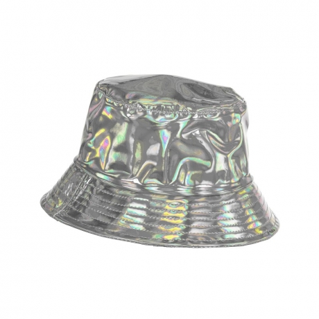 Eimerhut Anglerhut Holo gold oder silber Festival Konzert Party