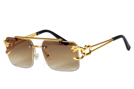 Partybrille Brille mit Leopard / Jaguar Reality Festival Awesome