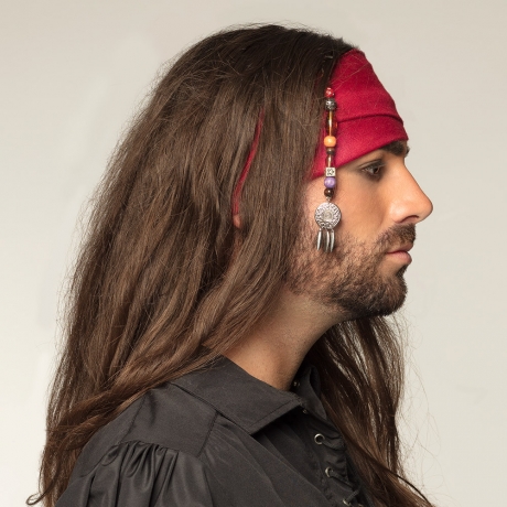Pirat Seeräuber Haarclip Haarschmuck Haarperlen