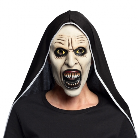 Nonne Horror Nonne Screaming Halloweenmaske mit Kapuze Horror