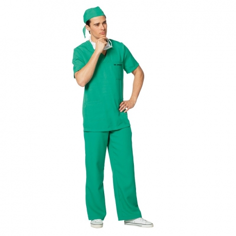 Kostüm Chirurg Arzt Übergröße Oversize OP Kleidung Operateur