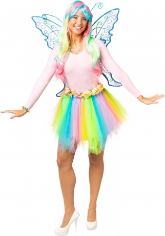 Tutu Tütü Candy bunt Tüllrock bunt Regenbogen Schmetterling Ballettrock