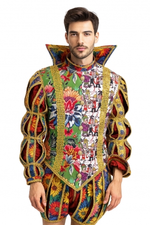 Prinzenkostüm de Luxe prunkvoller Barock/Renaissance-Stil. Hochwertige Garde-Prinzenkostüm