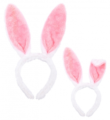 Formbare Hasenohren Osterhase Bunny rosa oder braun Hase Tierohren