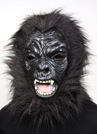 Gorilla Affe Vollkopfmaske Karneval Fasching Halloween