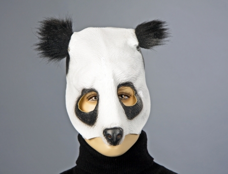 Pandabär Partymaske Tiermaske Kostümmaske Karnevalsmaske