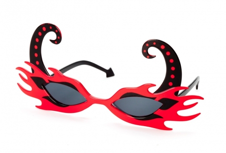 Teuflische Brille Faschingsbrille Partybrille Halloween Fete Accessoir