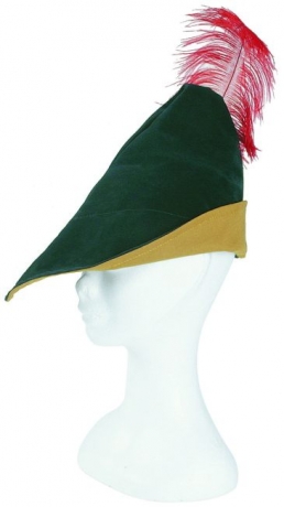 Robin Hood Hut mit Feder Jäger Mittelalter Märchen