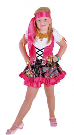 Zigeunerin Kinderkostüm Mädchen Verkleidung Partykostüm Kinderfasching