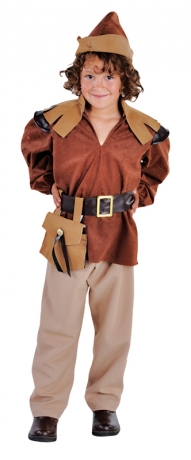 Robin Junge braun Kostümfest Mottoparty Kinderfest Faschingskostüm
