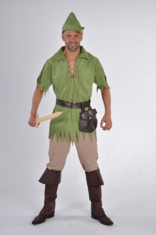 Robin grün Faschingskostüm Herrenverkleidung Hoodkostüm Karnevalskostü