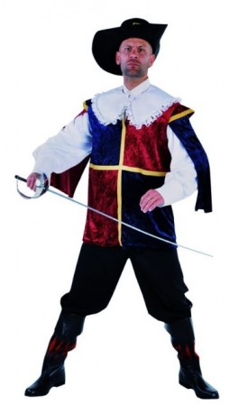 Musketier Herrenverkleidung Faschingskostüm Karnevalskostüm