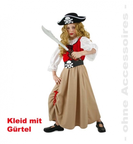 Piratin Piratenmädchen Karneval Fasching Kostüm Party
