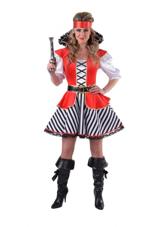 Piratin Seeräuberbraut Piratinkostüm  XS - XXL auch Übergröße