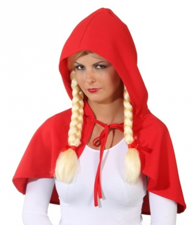 Rotkäppchen Cape Umhang Märchen Fasching Karnevalkostüm Wolf Rot Käppc