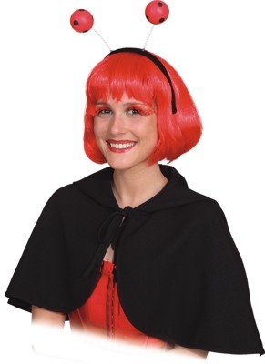 Cape mit Kapuze schwarz Faschingscape Damencape Karnevalscape