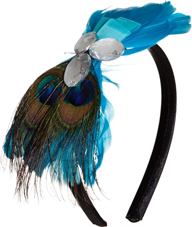 Paradiesvogel Pfau Pfauenfeder Haarreif